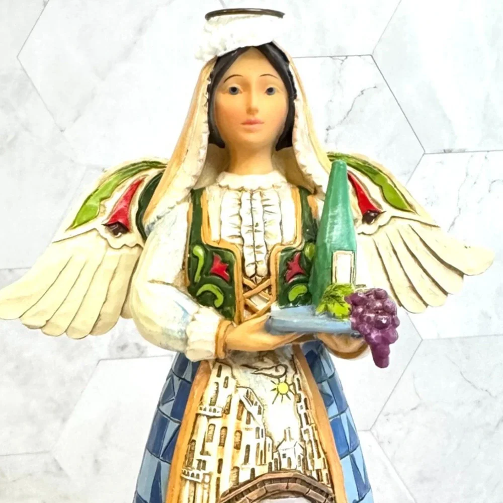 NEW Jim Shore Heartwood Creek Angel Italian 4025839 Where There Is Life RARE